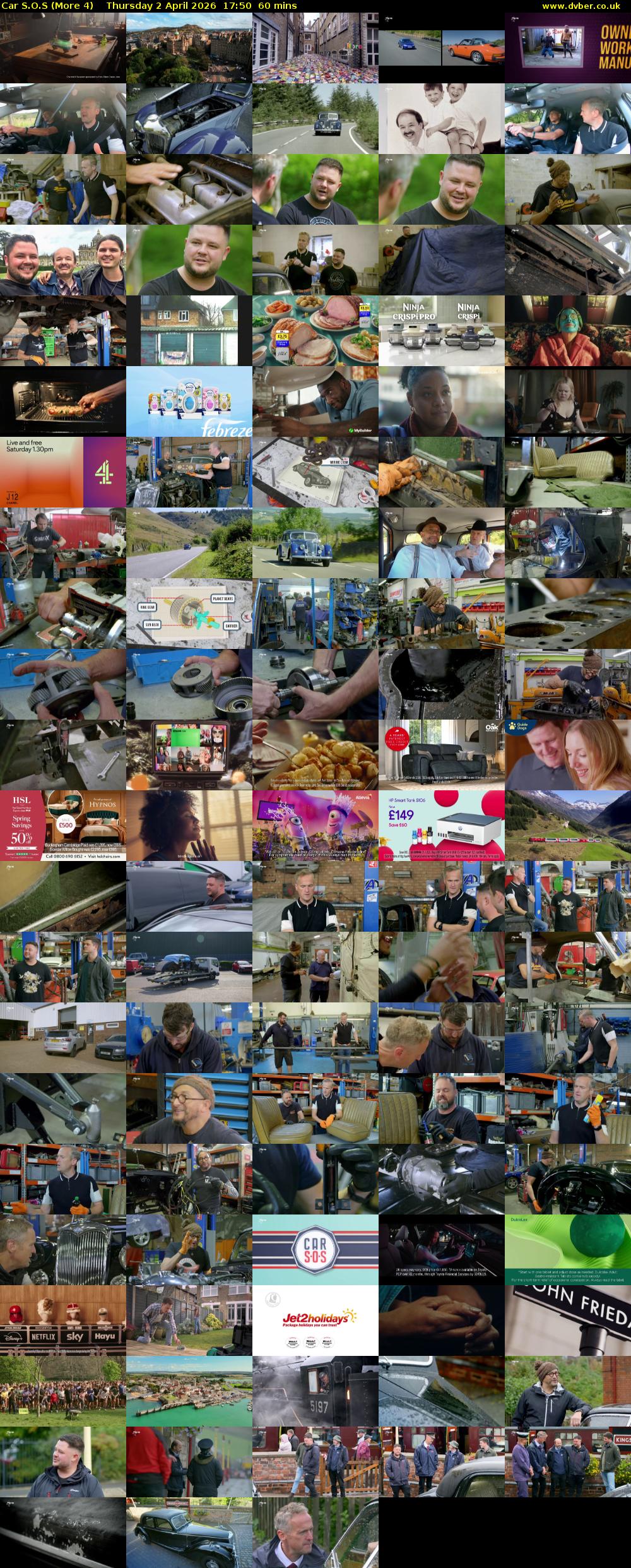 Car S.O.S (More 4) Thursday 2 April 2026 17:50 - 18:50