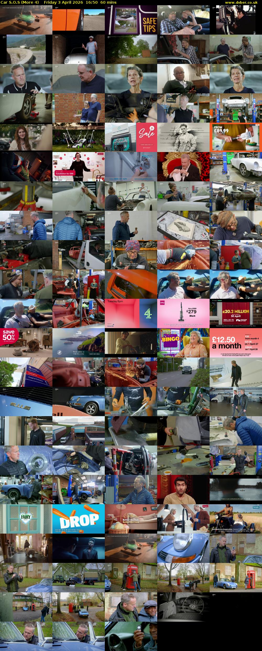 Car S.O.S (More 4) Friday 3 April 2026 16:50 - 17:50