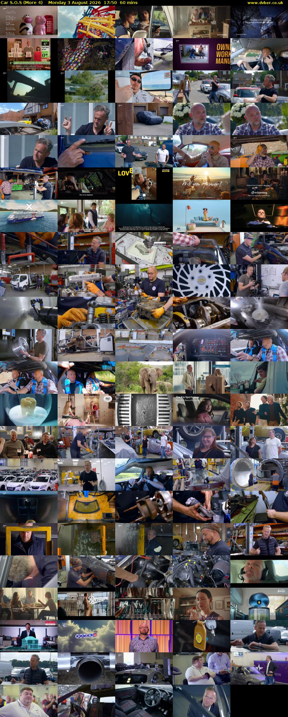 Car S.O.S (More 4) Monday 3 August 2026 17:50 - 18:50
