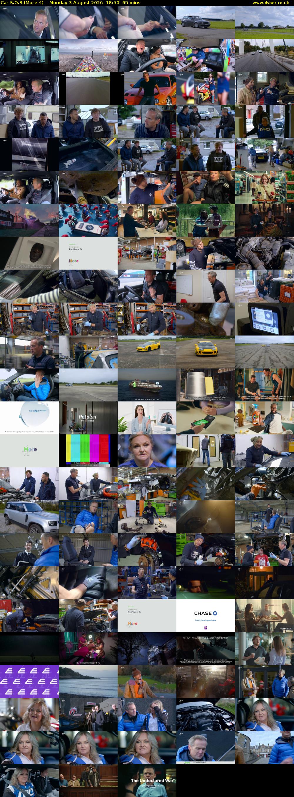 Car S.O.S (More 4) Monday 3 August 2026 18:50 - 19:55