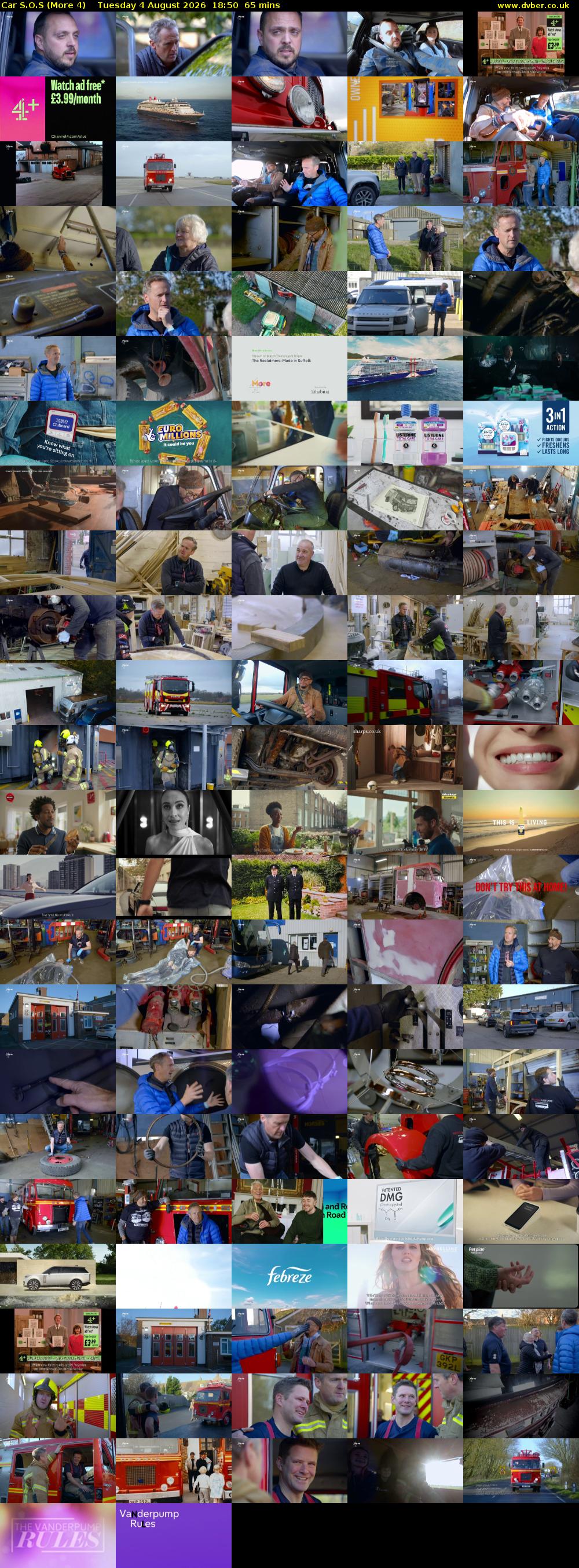 Car S.O.S (More 4) Tuesday 4 August 2026 18:50 - 19:55