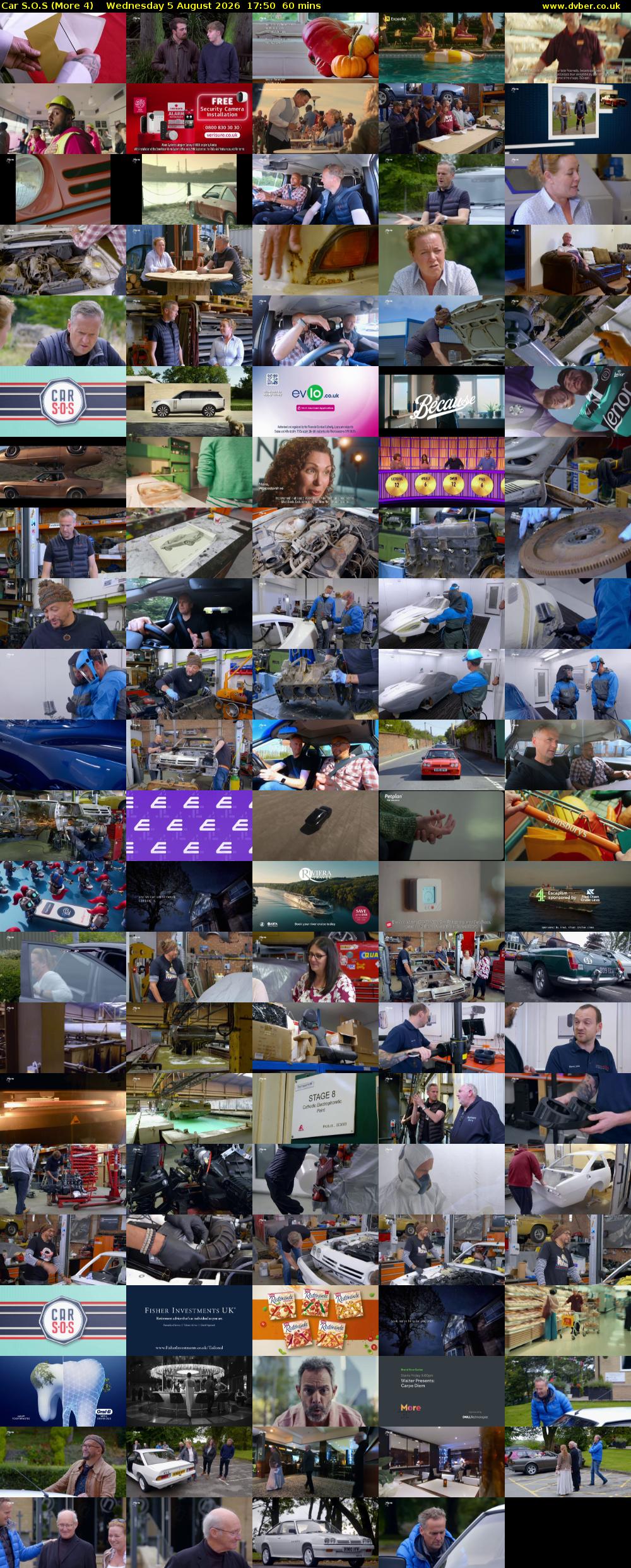 Car S.O.S (More 4) Wednesday 5 August 2026 17:50 - 18:50