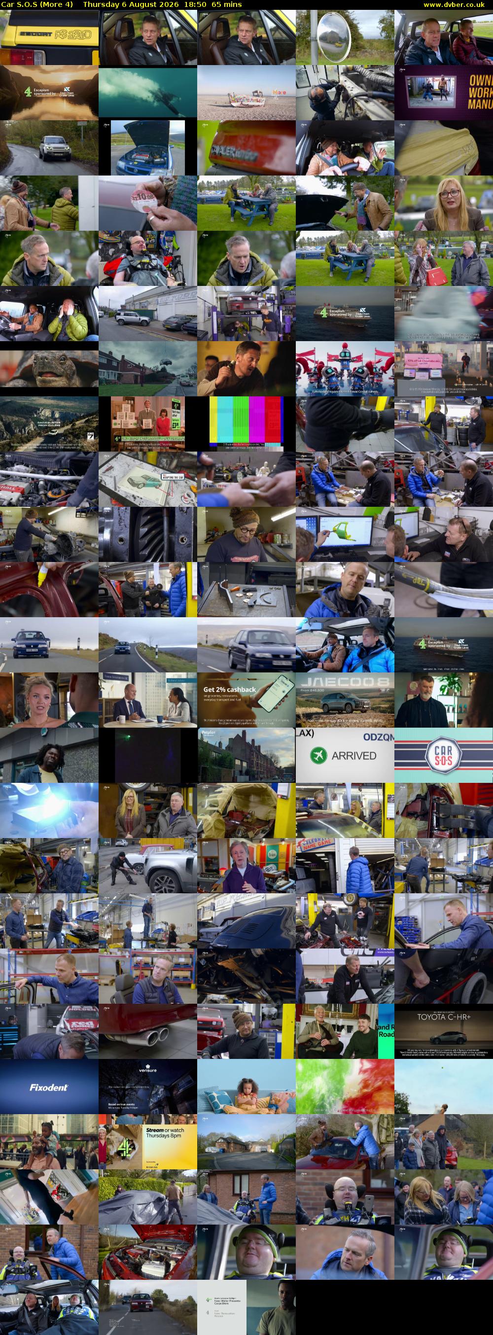 Car S.O.S (More 4) Thursday 6 August 2026 18:50 - 19:55