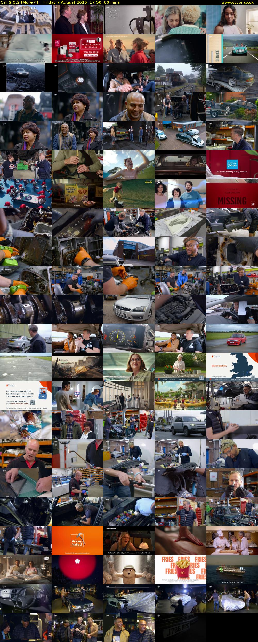 Car S.O.S (More 4) Friday 7 August 2026 17:50 - 18:50