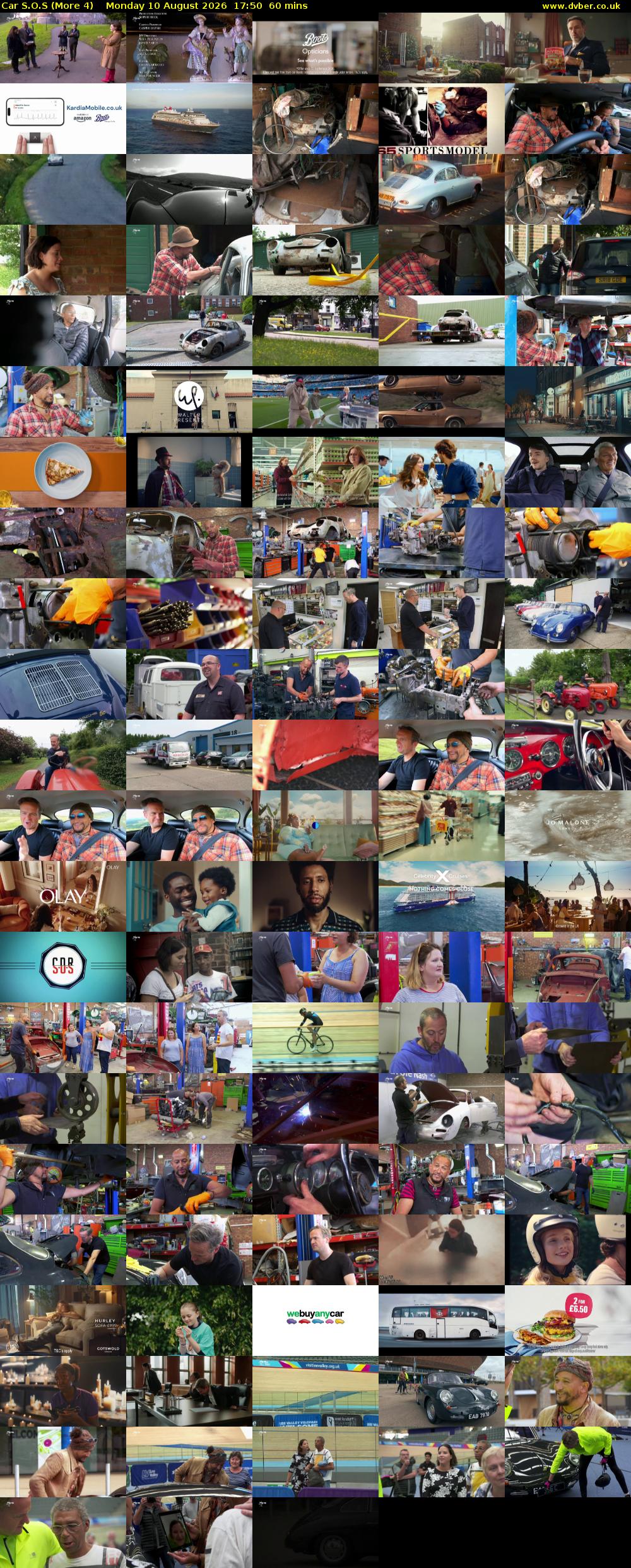 Car S.O.S (More 4) Monday 10 August 2026 17:50 - 18:50