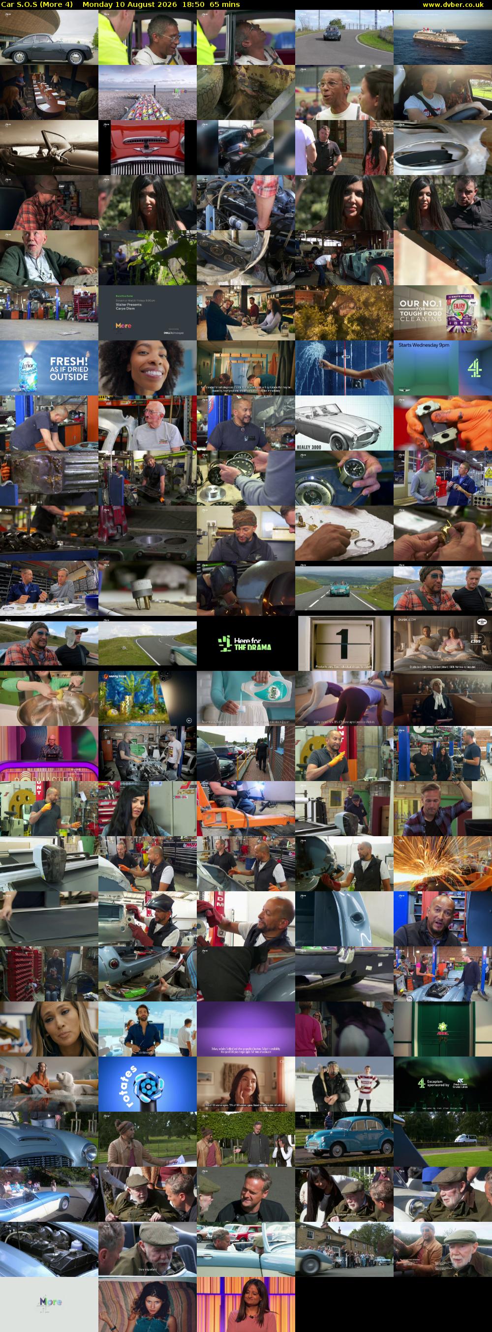 Car S.O.S (More 4) Monday 10 August 2026 18:50 - 19:55