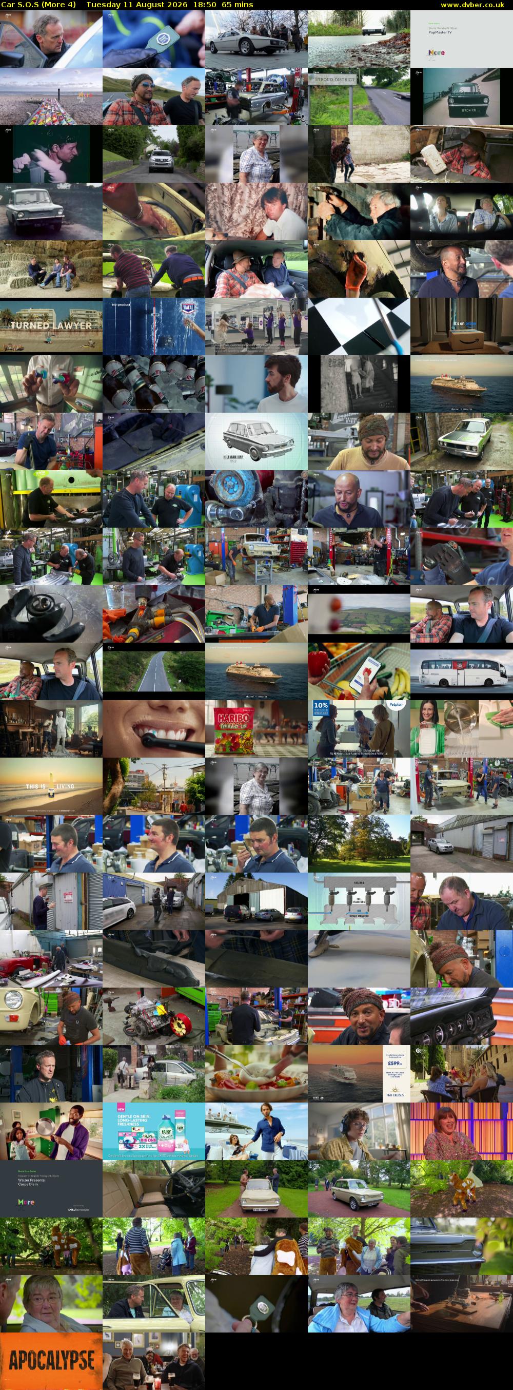 Car S.O.S (More 4) Tuesday 11 August 2026 18:50 - 19:55