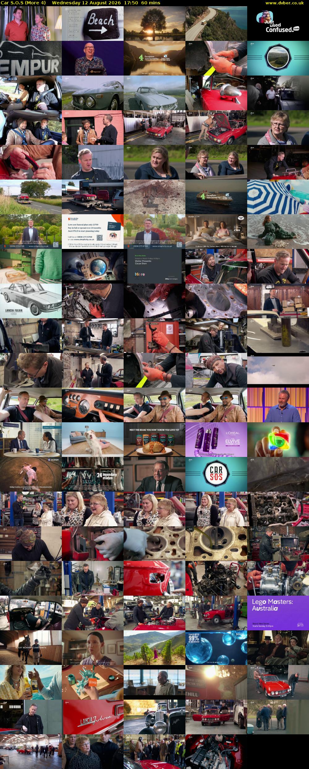 Car S.O.S (More 4) Wednesday 12 August 2026 17:50 - 18:50
