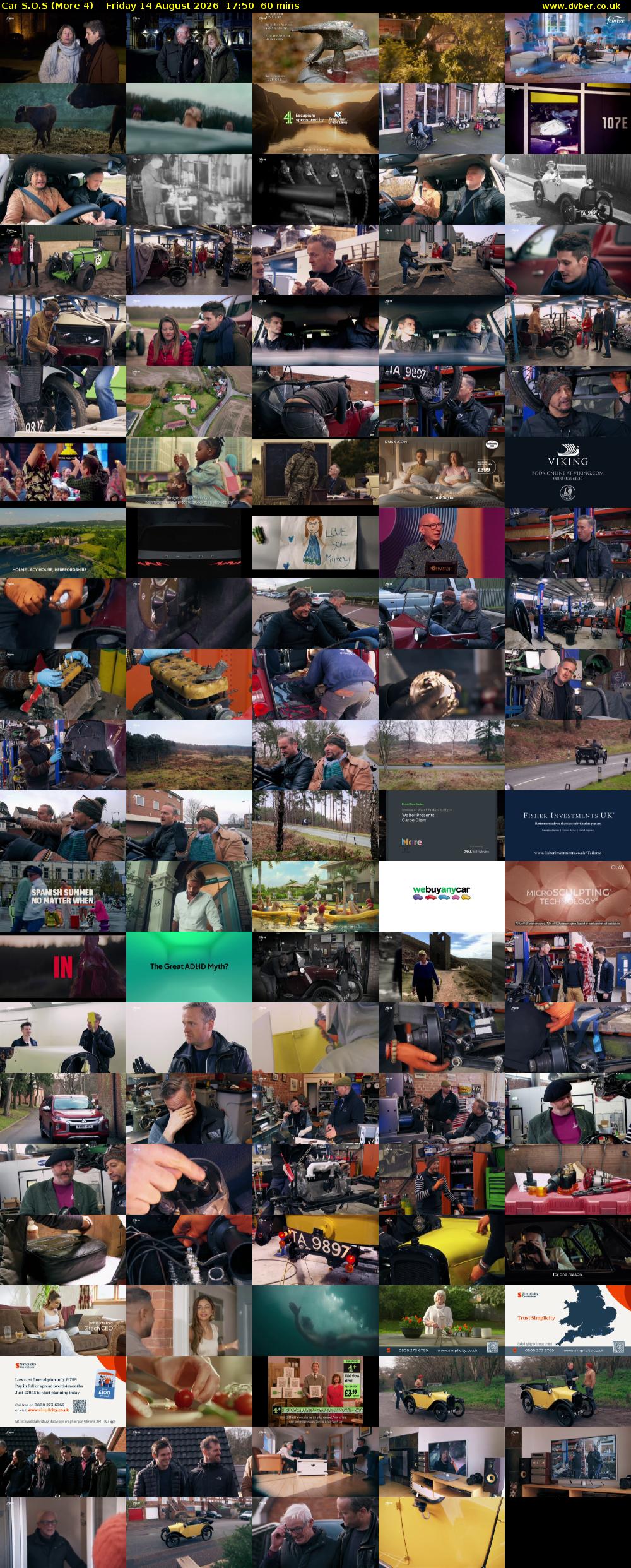 Car S.O.S (More 4) Friday 14 August 2026 17:50 - 18:50