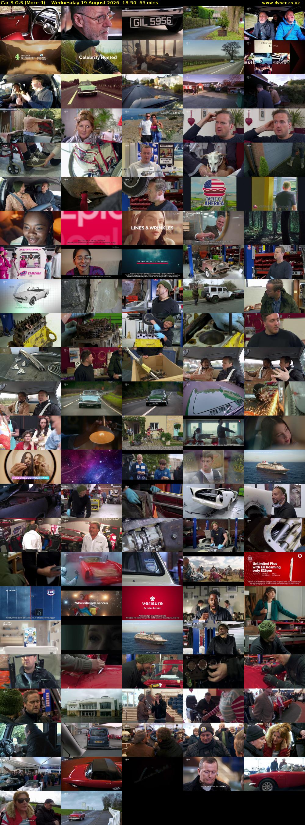 Car S.O.S (More 4) Wednesday 19 August 2026 18:50 - 19:55