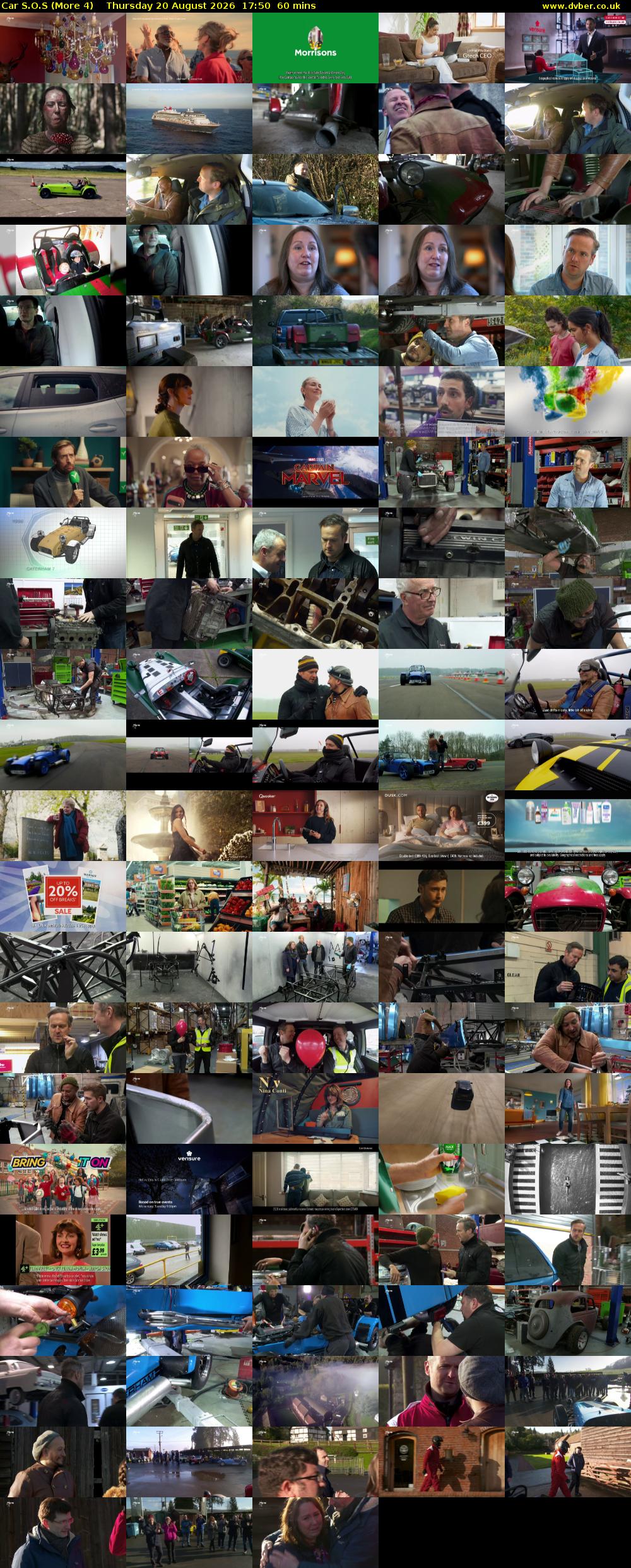 Car S.O.S (More 4) Thursday 20 August 2026 17:50 - 18:50
