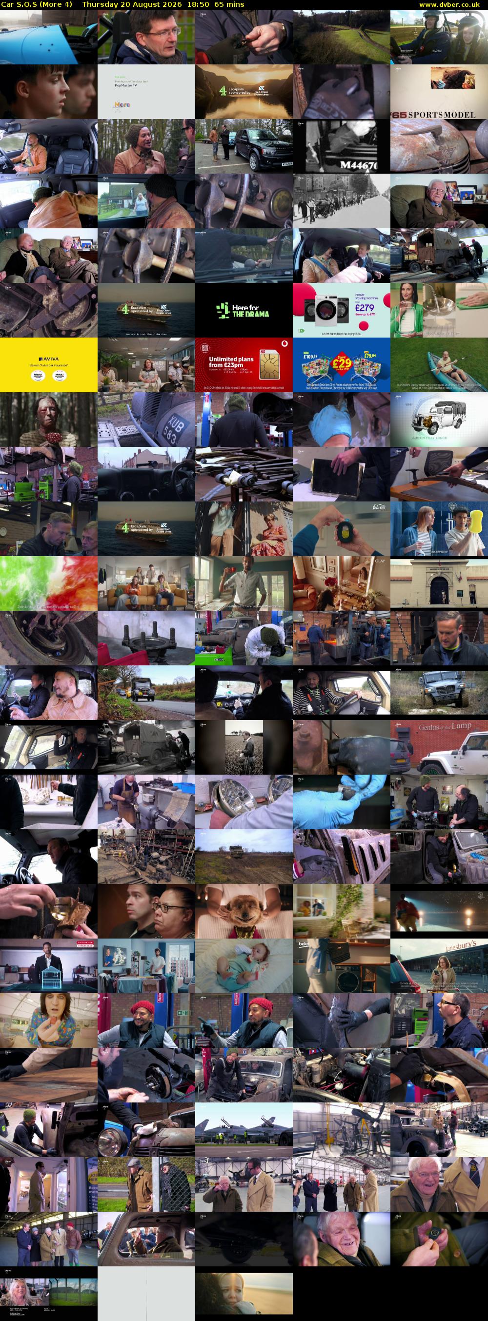 Car S.O.S (More 4) Thursday 20 August 2026 18:50 - 19:55