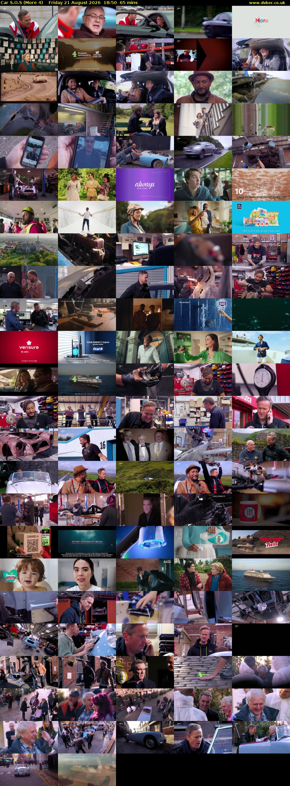 Car S.O.S (More 4) Friday 21 August 2026 18:50 - 19:55