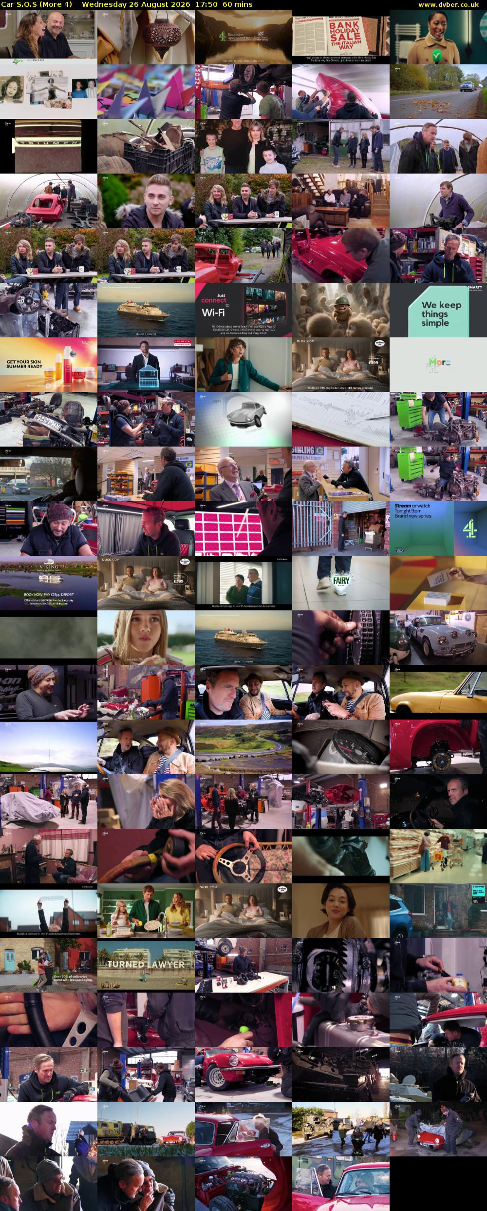 Car S.O.S (More 4) Wednesday 26 August 2026 17:50 - 18:50