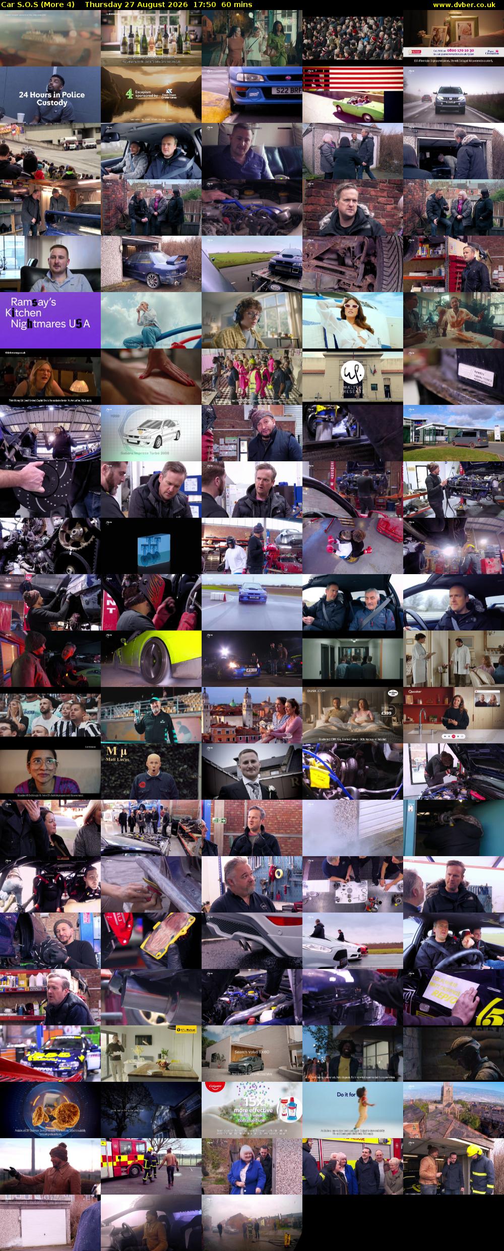 Car S.O.S (More 4) Thursday 27 August 2026 17:50 - 18:50