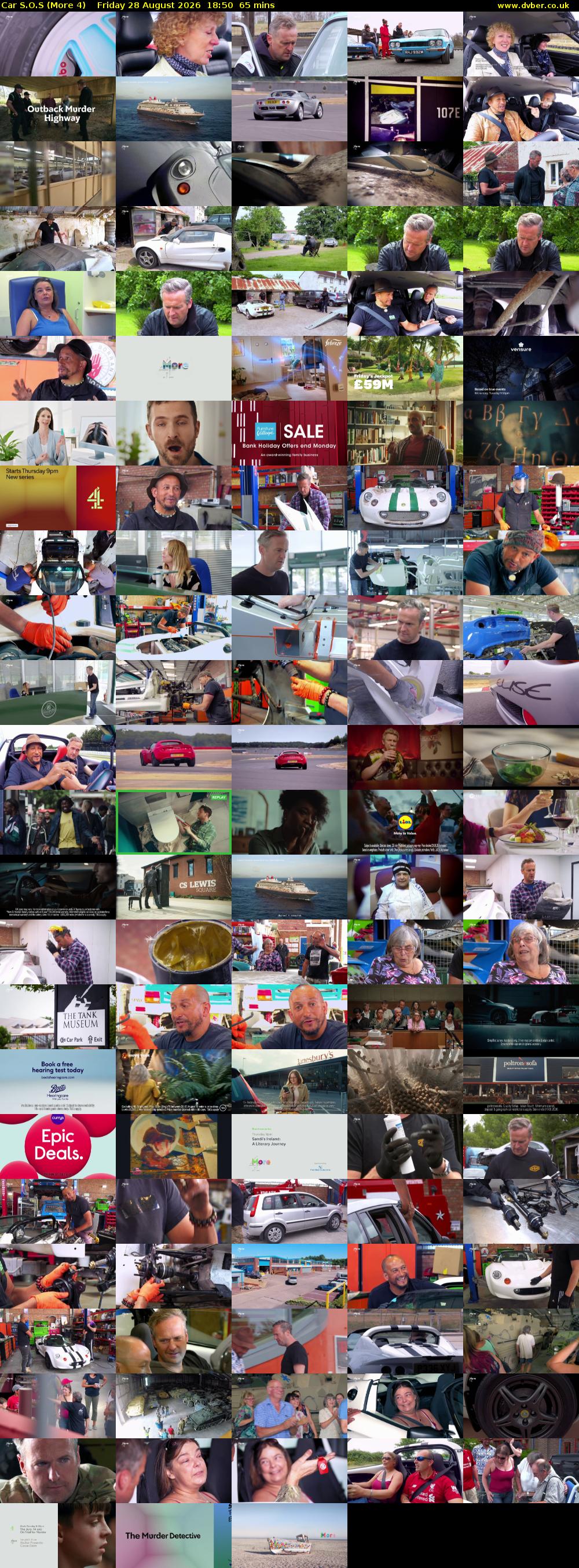 Car S.O.S (More 4) Friday 28 August 2026 18:50 - 19:55
