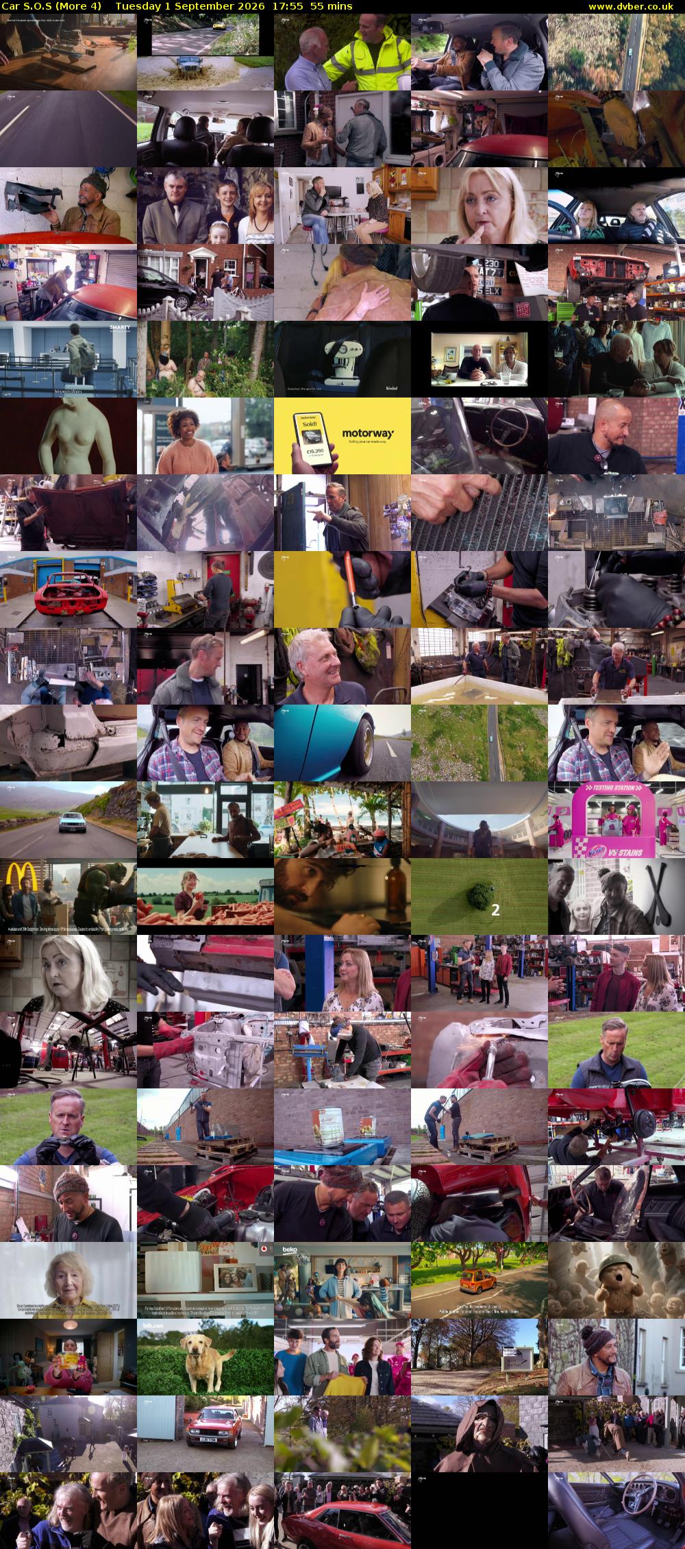 Car S.O.S (More 4) Tuesday 1 September 2026 17:55 - 18:50