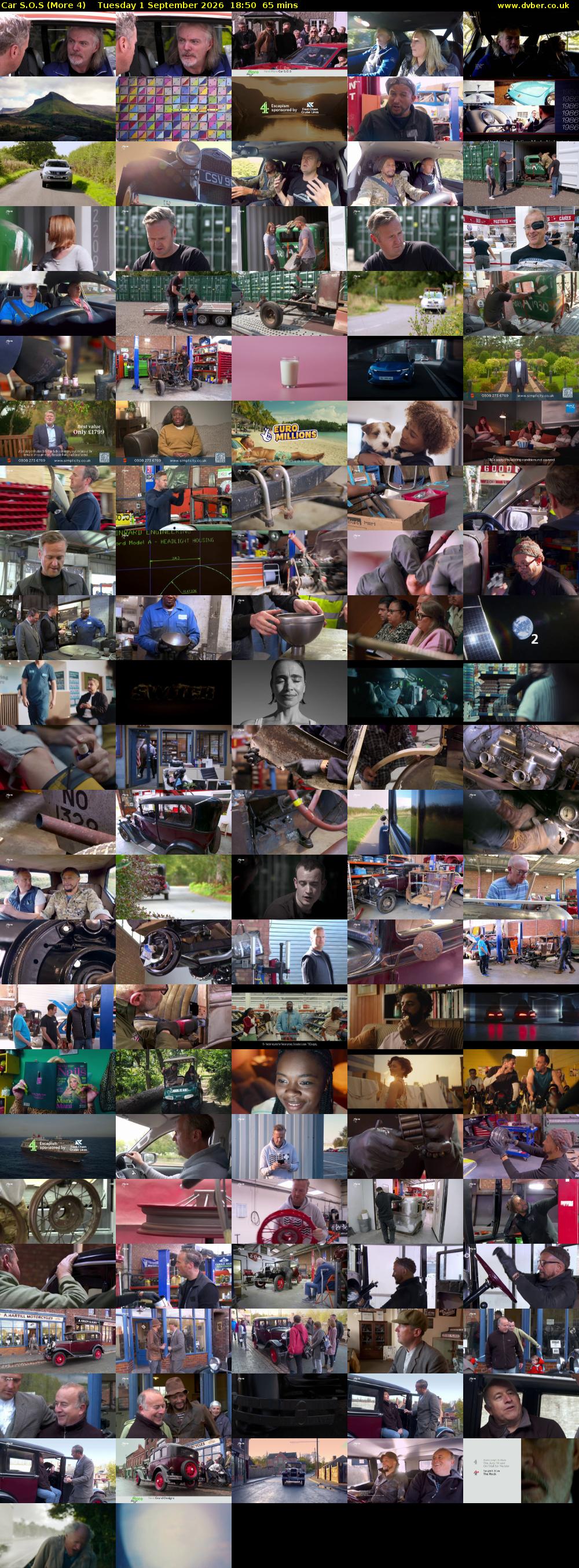 Car S.O.S (More 4) Tuesday 1 September 2026 18:50 - 19:55