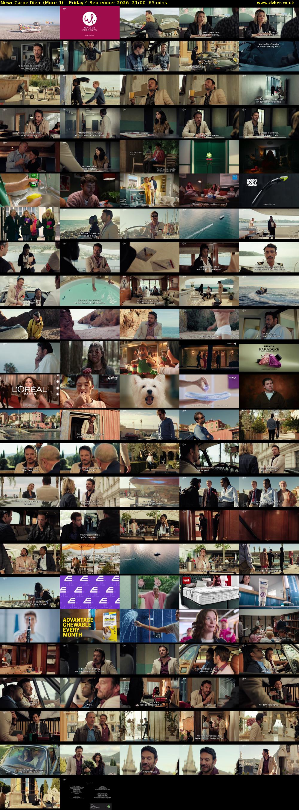 Carpe Diem (More 4) Friday 4 September 2026 21:00 - 22:05