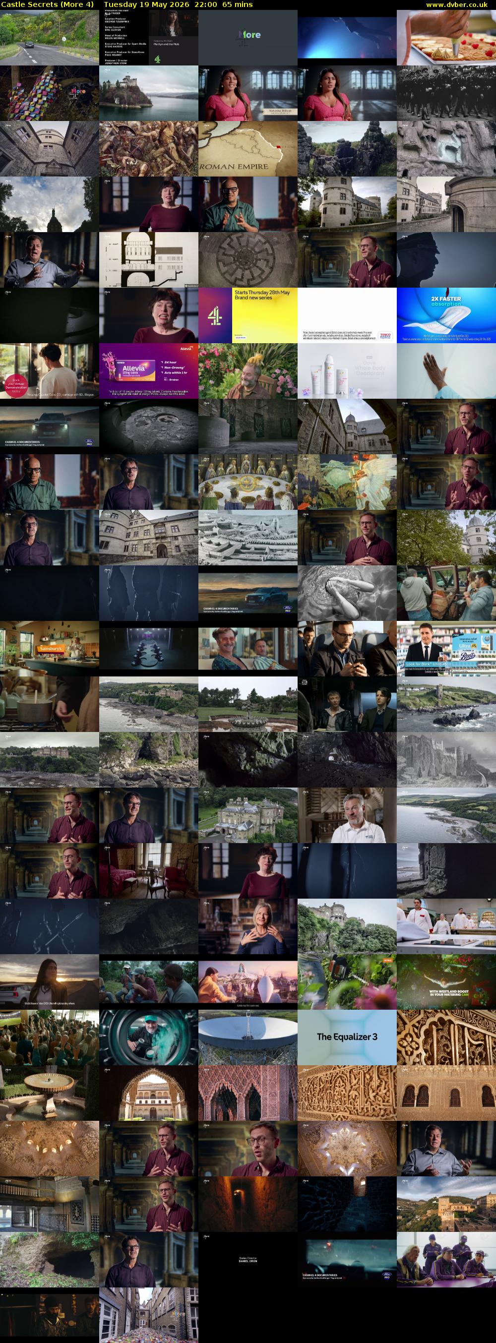 Castle Secrets (More 4) Tuesday 19 May 2026 22:00 - 23:05
