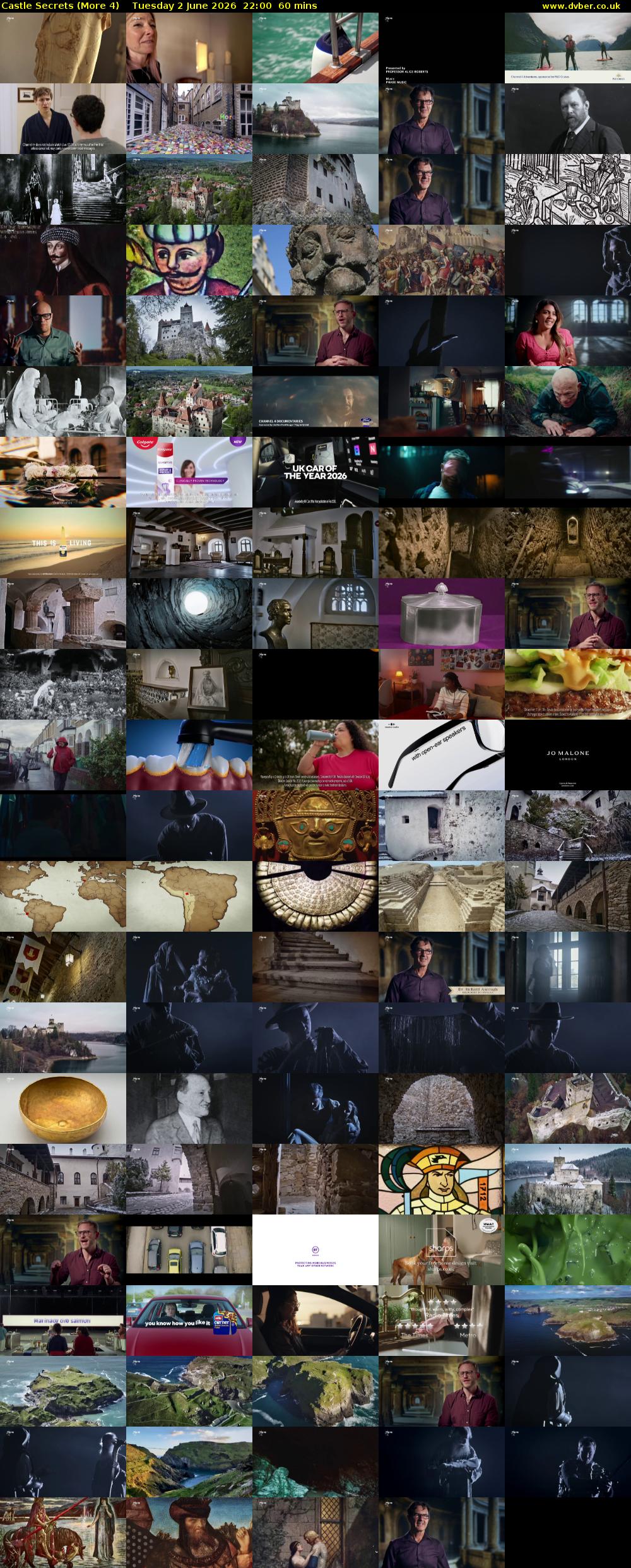 Castle Secrets (More 4) Tuesday 2 June 2026 22:00 - 23:00