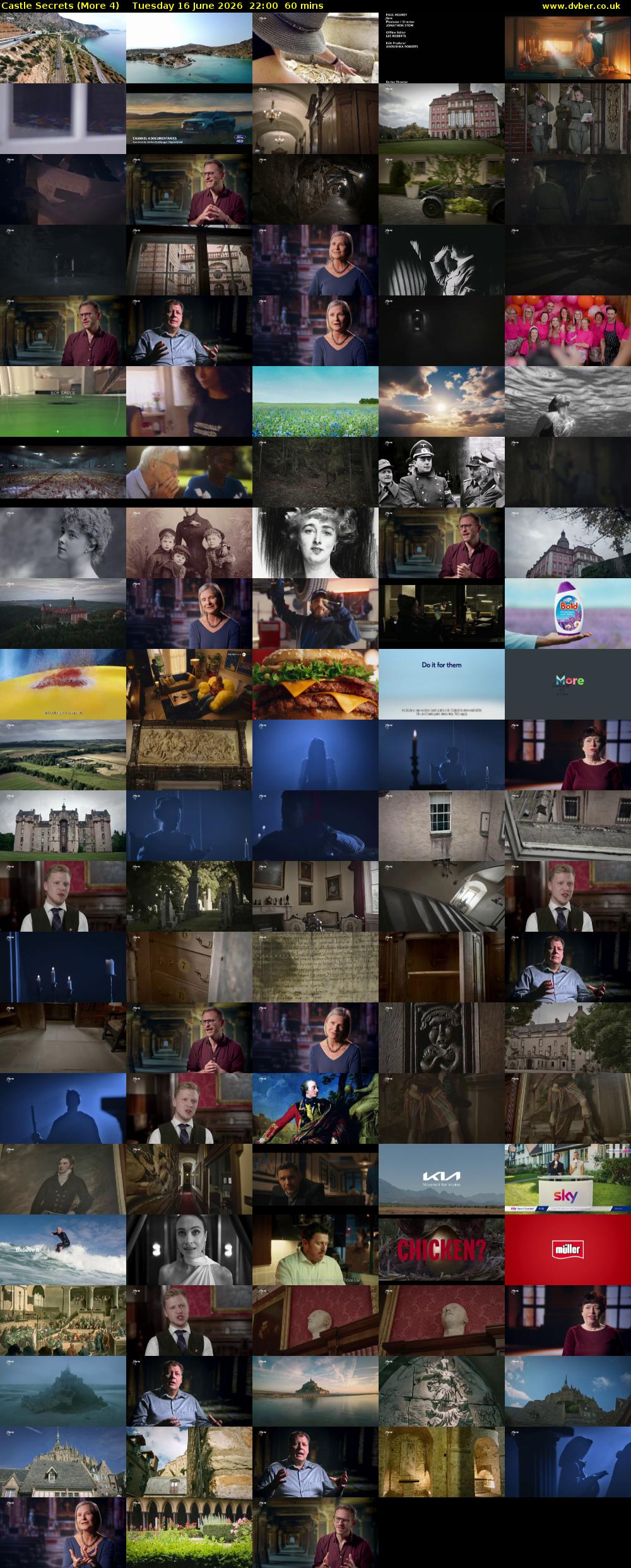 Castle Secrets (More 4) Tuesday 16 June 2026 22:00 - 23:00