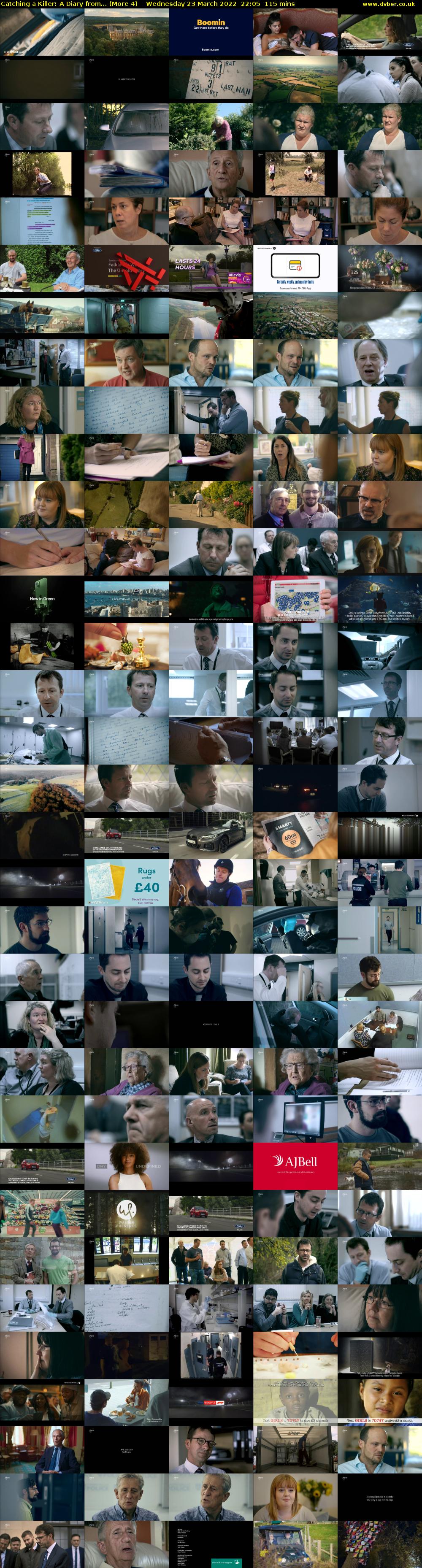 Catching a Killer: A Diary from... (More 4) Wednesday 23 March 2022 22:05 - 00:00