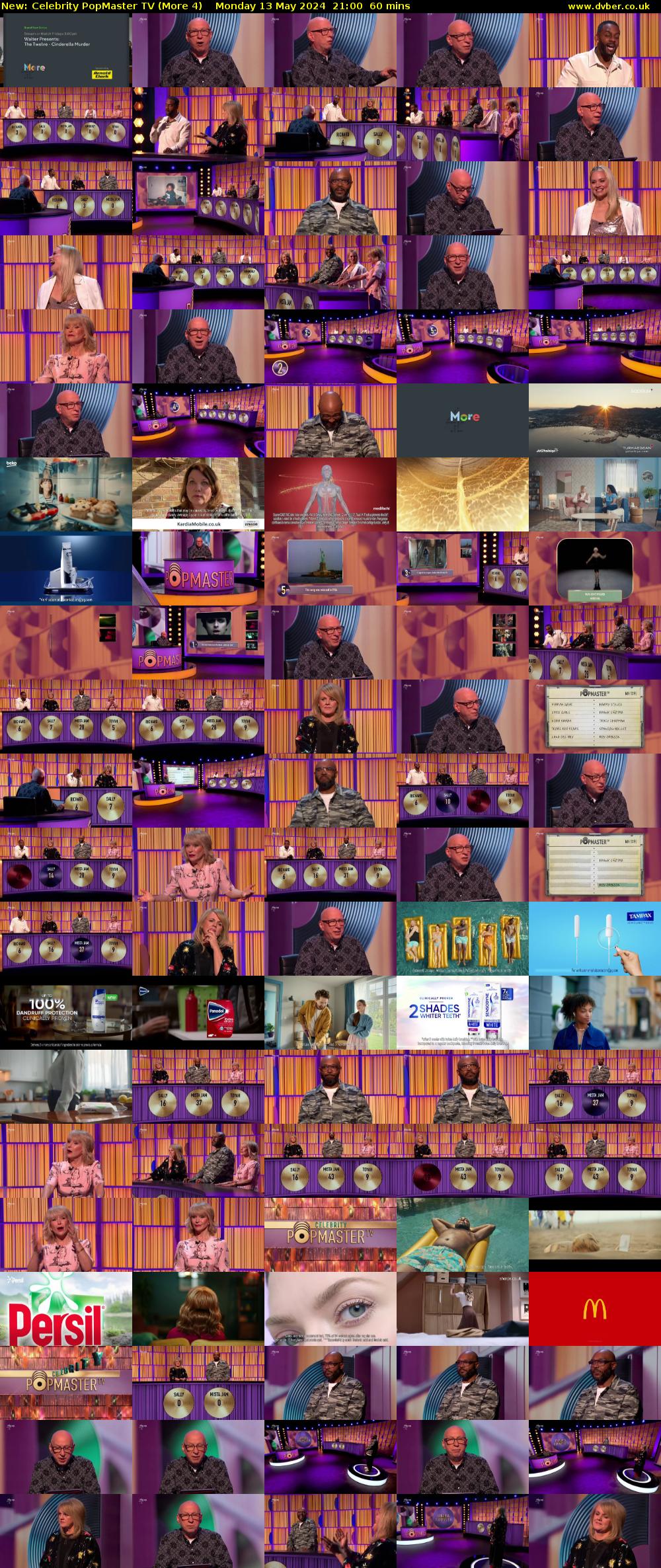 Celebrity PopMaster TV (More 4) Monday 13 May 2024 21:00 - 22:00