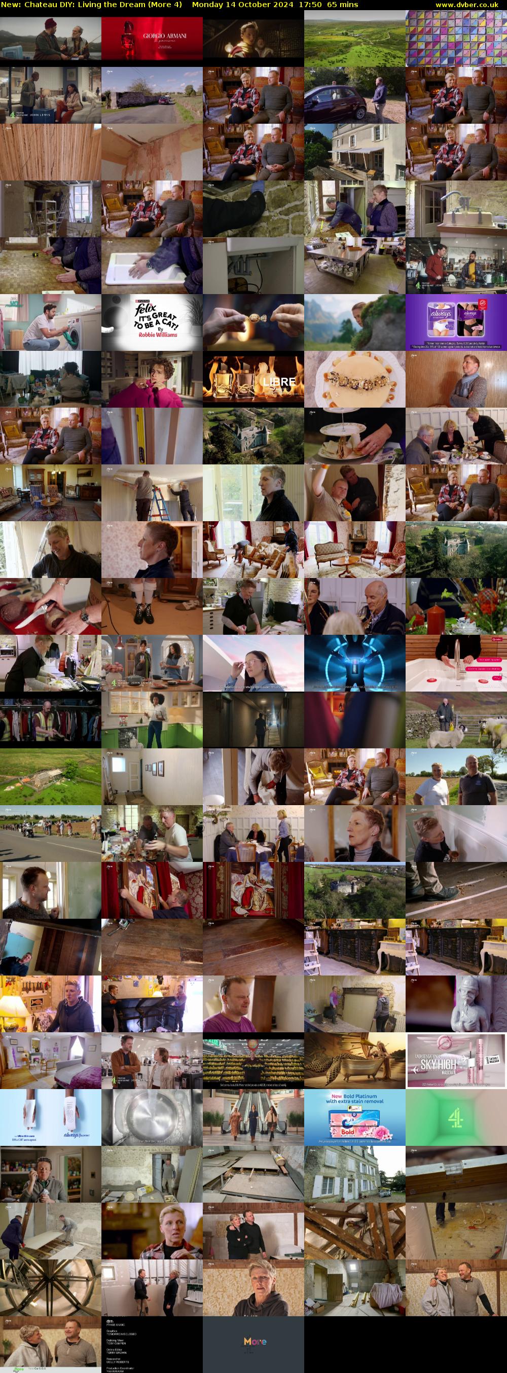 Chateau DIY: Living the Dream (More 4) Monday 14 October 2024 17:50 - 18:55