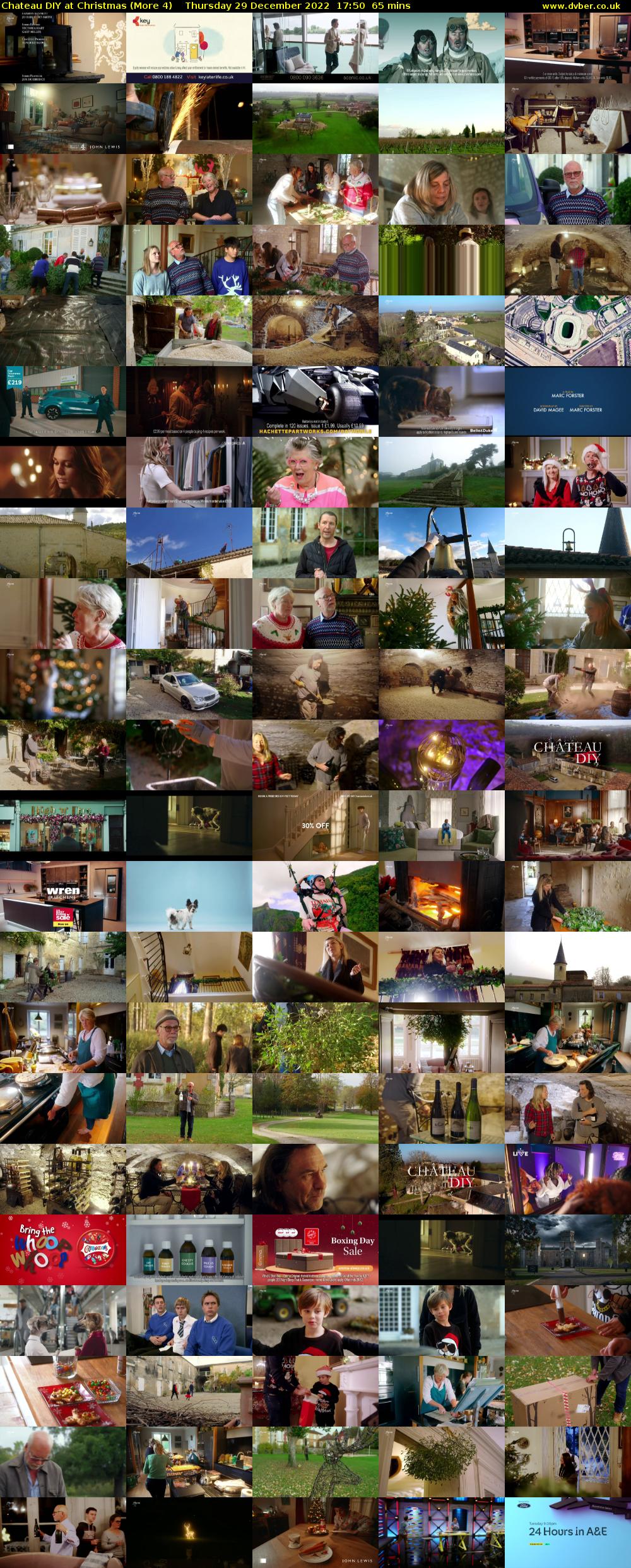 Chateau DIY at Christmas (More 4) Thursday 29 December 2022 17:50 - 18:55