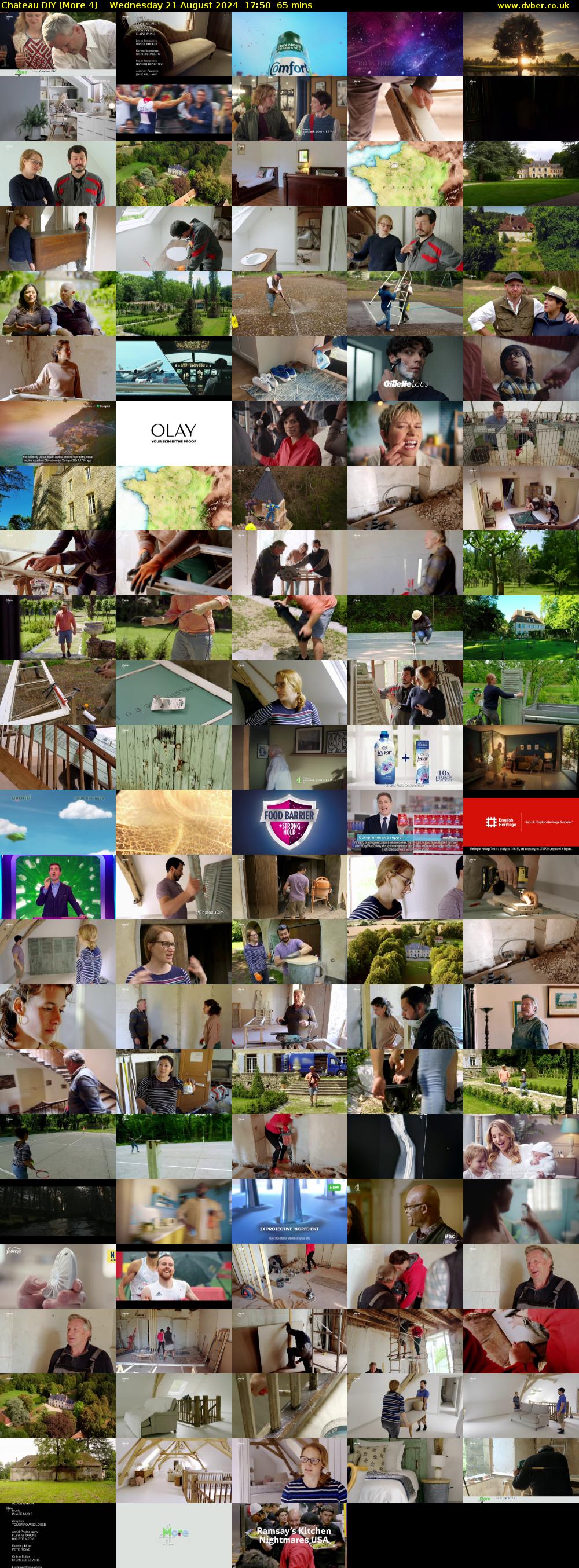 Chateau DIY (More 4) Wednesday 21 August 2024 17:50 - 18:55