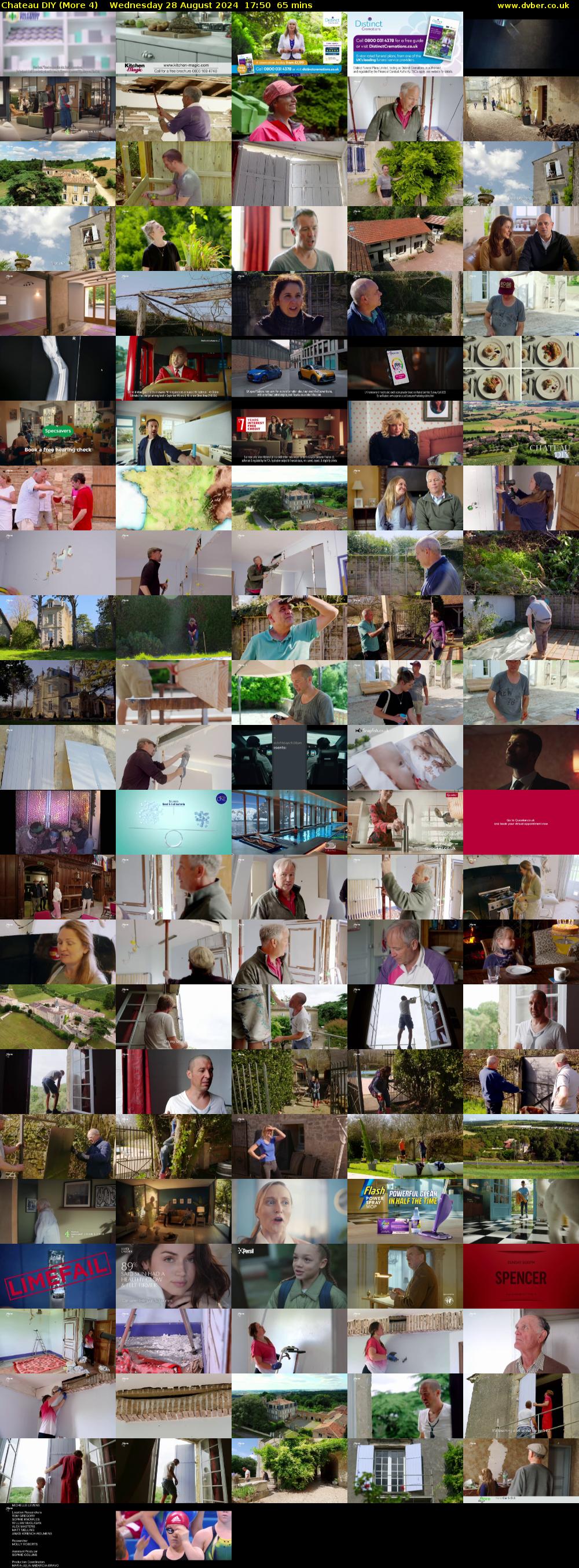 Chateau DIY (More 4) Wednesday 28 August 2024 17:50 - 18:55