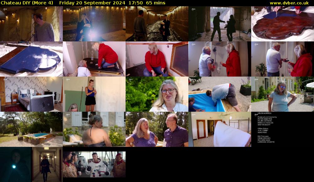 Chateau DIY (More 4) Friday 20 September 2024 17:50 - 18:55