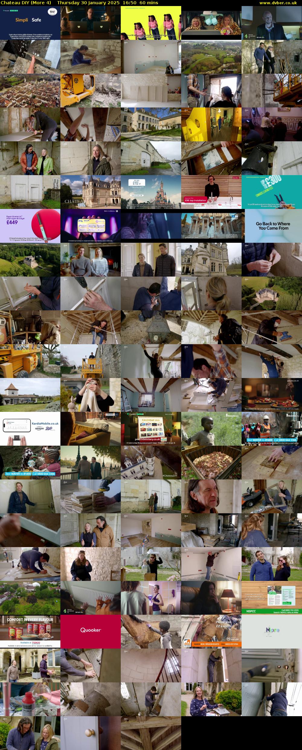 Chateau DIY (More 4) Thursday 30 January 2025 16:50 - 17:50