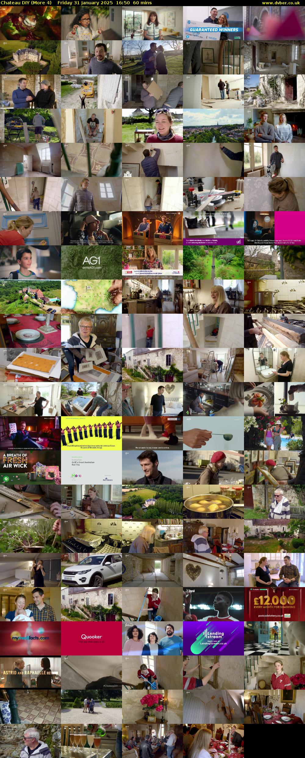 Chateau DIY (More 4) Friday 31 January 2025 16:50 - 17:50