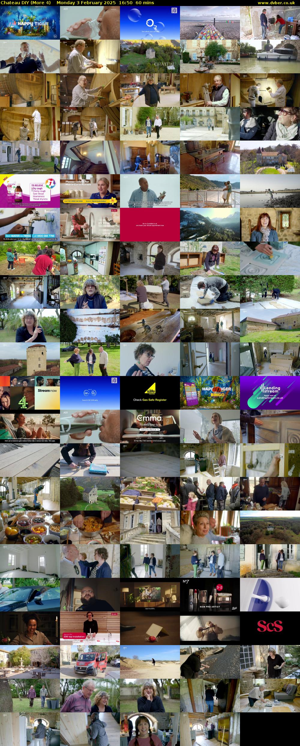Chateau DIY (More 4) Monday 3 February 2025 16:50 - 17:50