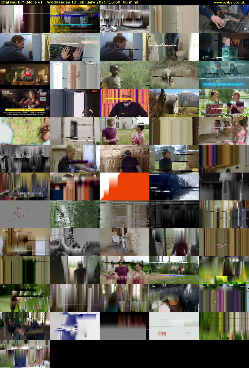 Chateau DIY (More 4) Wednesday 12 February 2025 16:50 - 17:50