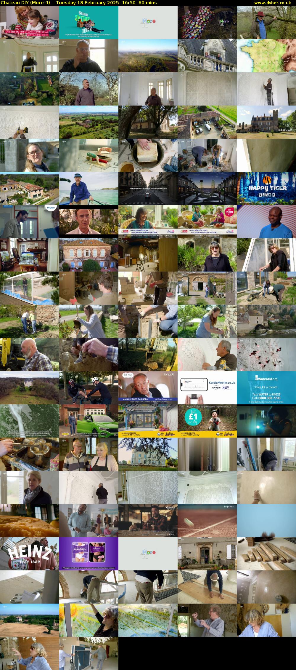 Chateau DIY (More 4) Tuesday 18 February 2025 16:50 - 17:50