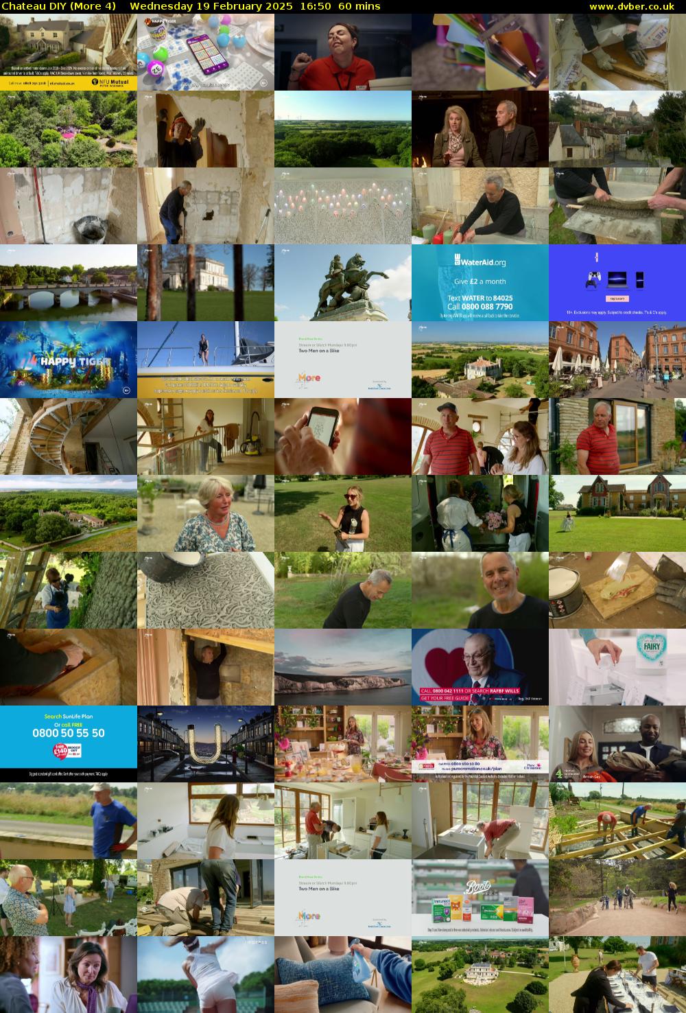 Chateau DIY (More 4) Wednesday 19 February 2025 16:50 - 17:50