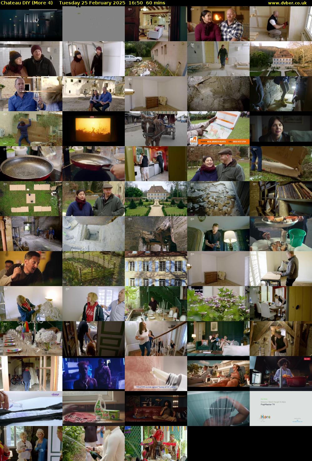 Chateau DIY (More 4) Tuesday 25 February 2025 16:50 - 17:50
