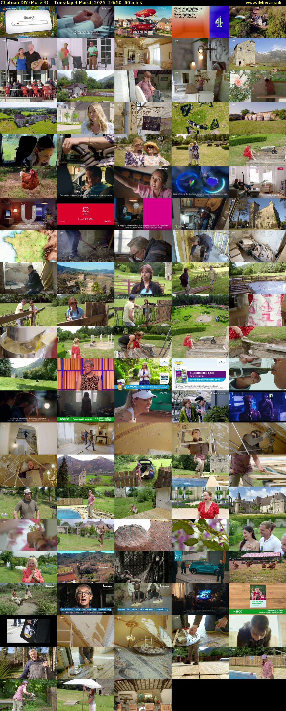 Chateau DIY (More 4) Tuesday 4 March 2025 16:50 - 17:50