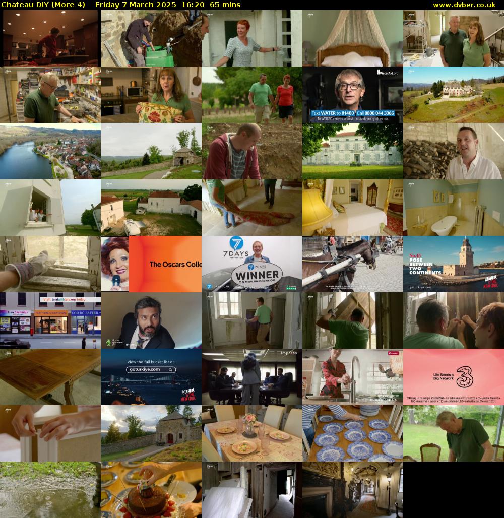 Chateau DIY (More 4) Friday 7 March 2025 16:20 - 17:25