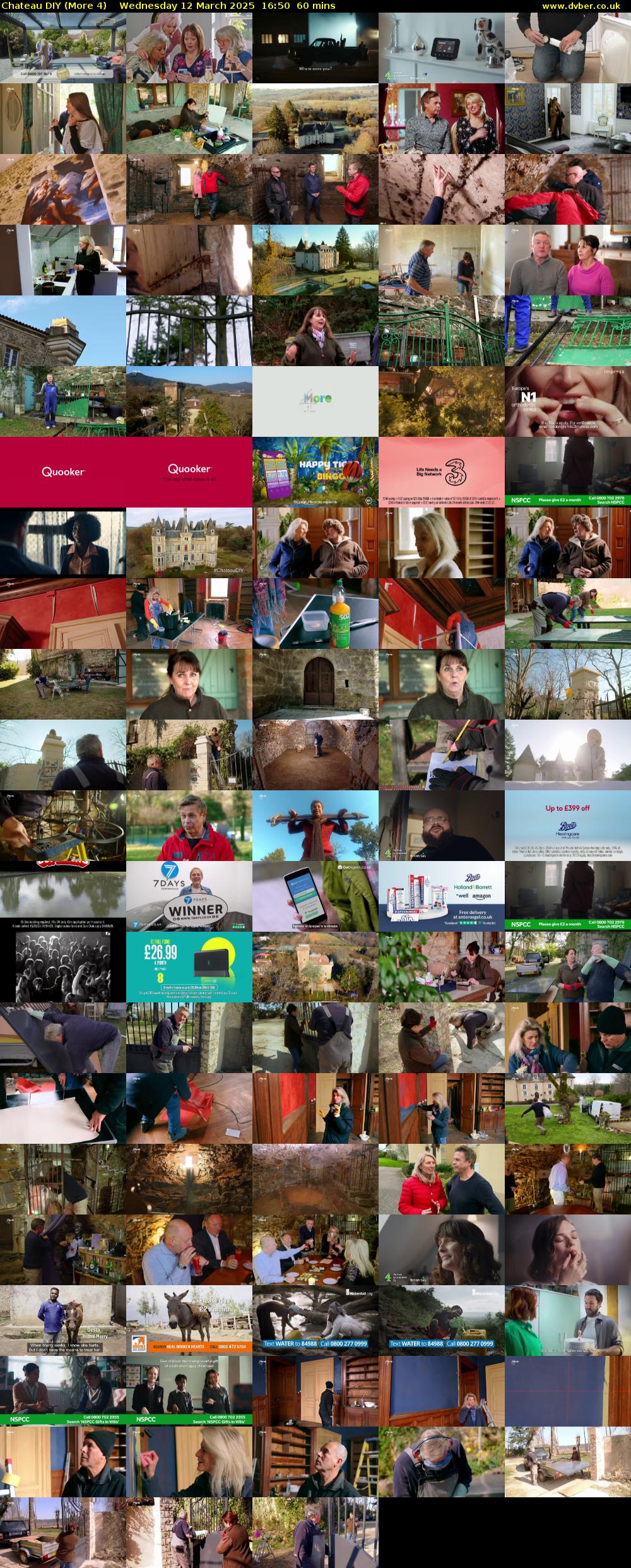 Chateau DIY (More 4) Wednesday 12 March 2025 16:50 - 17:50