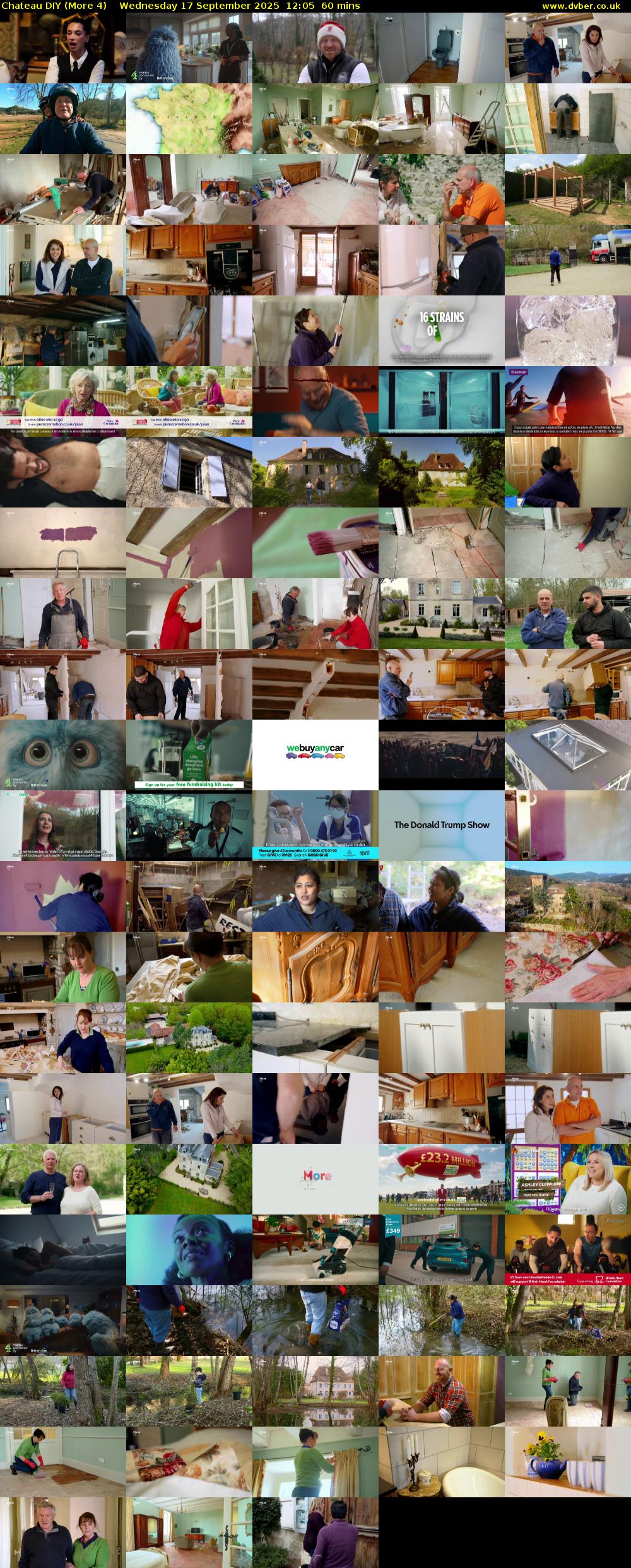 Chateau DIY (More 4) Wednesday 17 September 2025 12:05 - 13:05