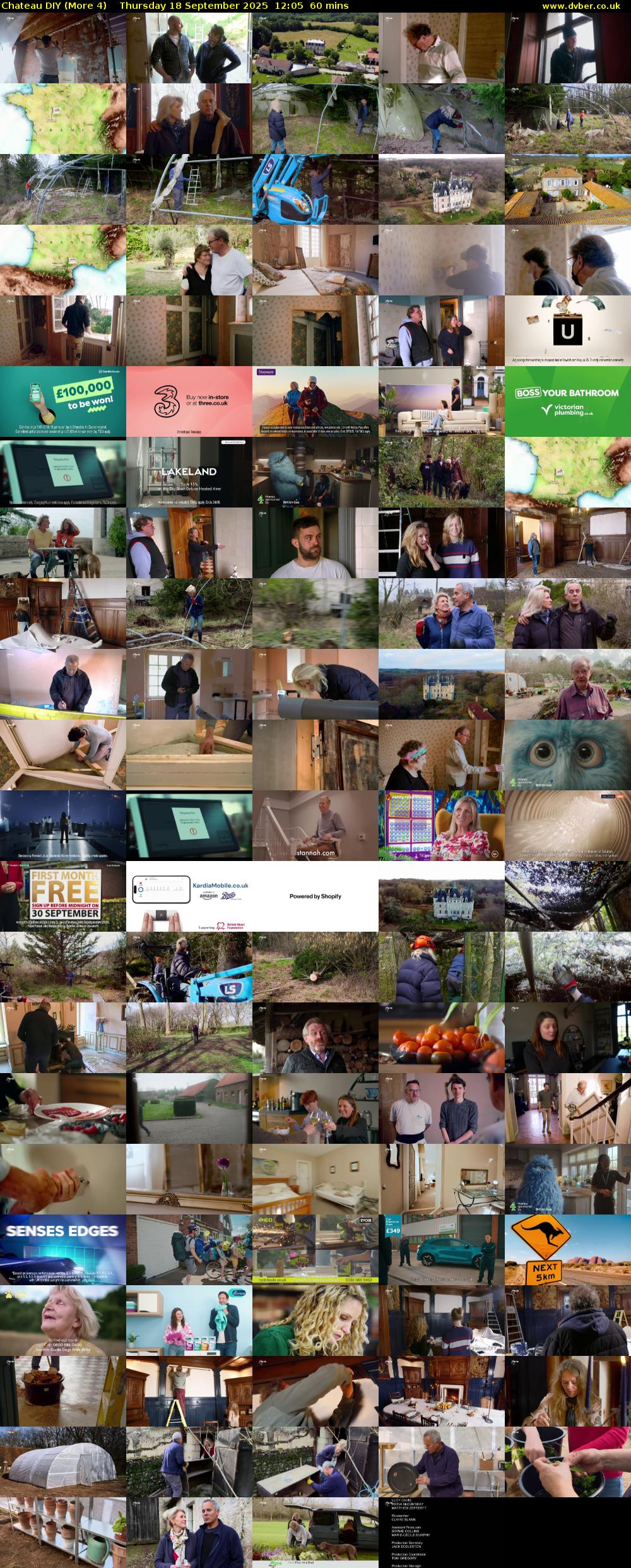 Chateau DIY (More 4) Thursday 18 September 2025 12:05 - 13:05