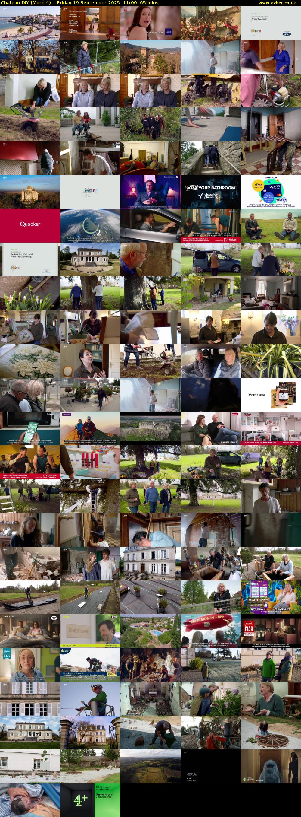 Chateau DIY (More 4) Friday 19 September 2025 11:00 - 12:05