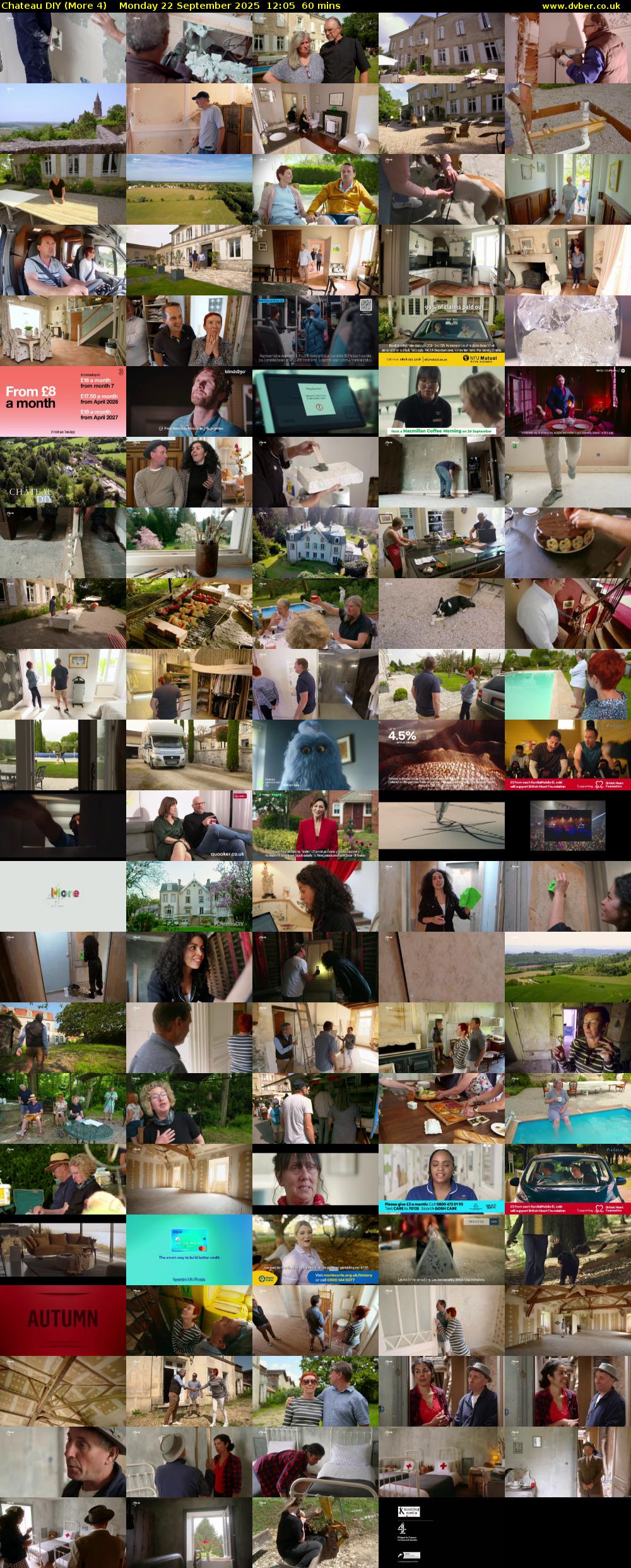 Chateau DIY (More 4) Monday 22 September 2025 12:05 - 13:05