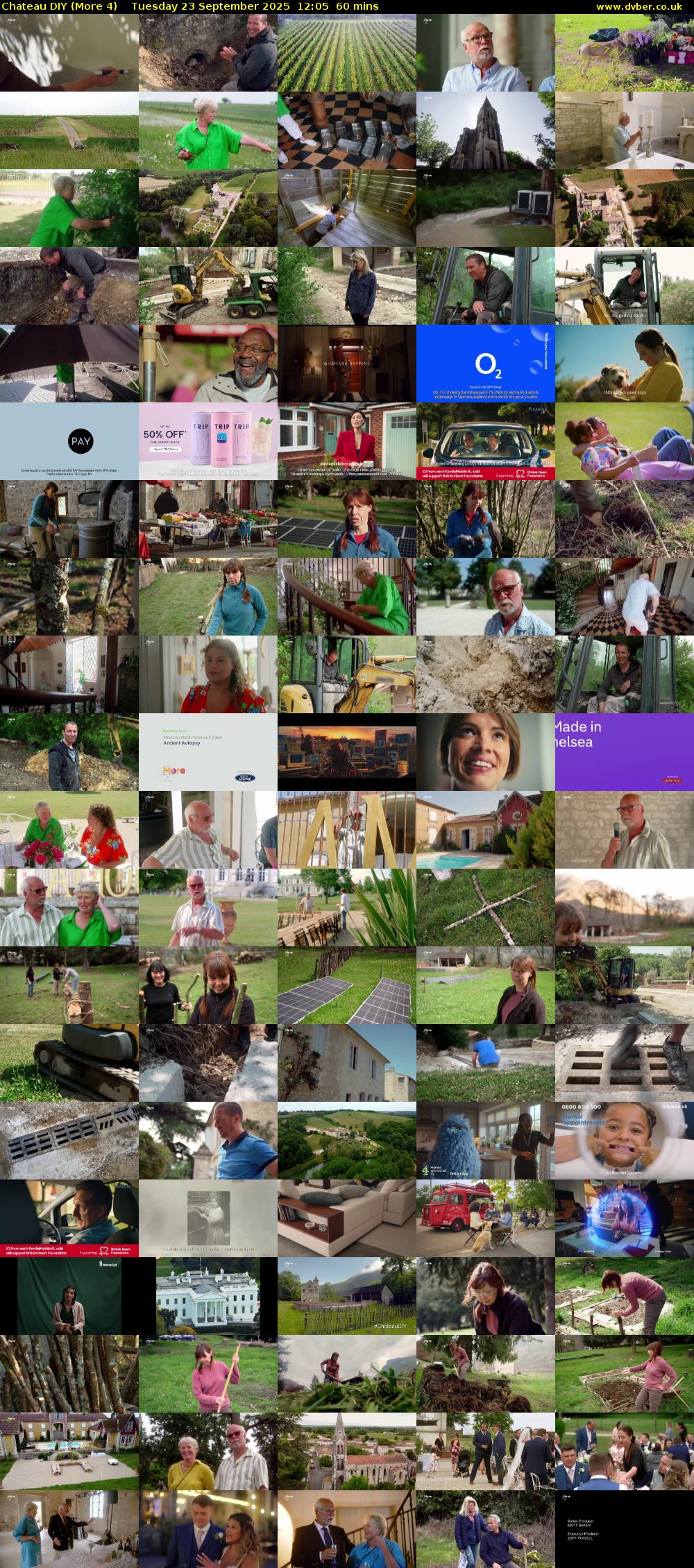 Chateau DIY (More 4) Tuesday 23 September 2025 12:05 - 13:05