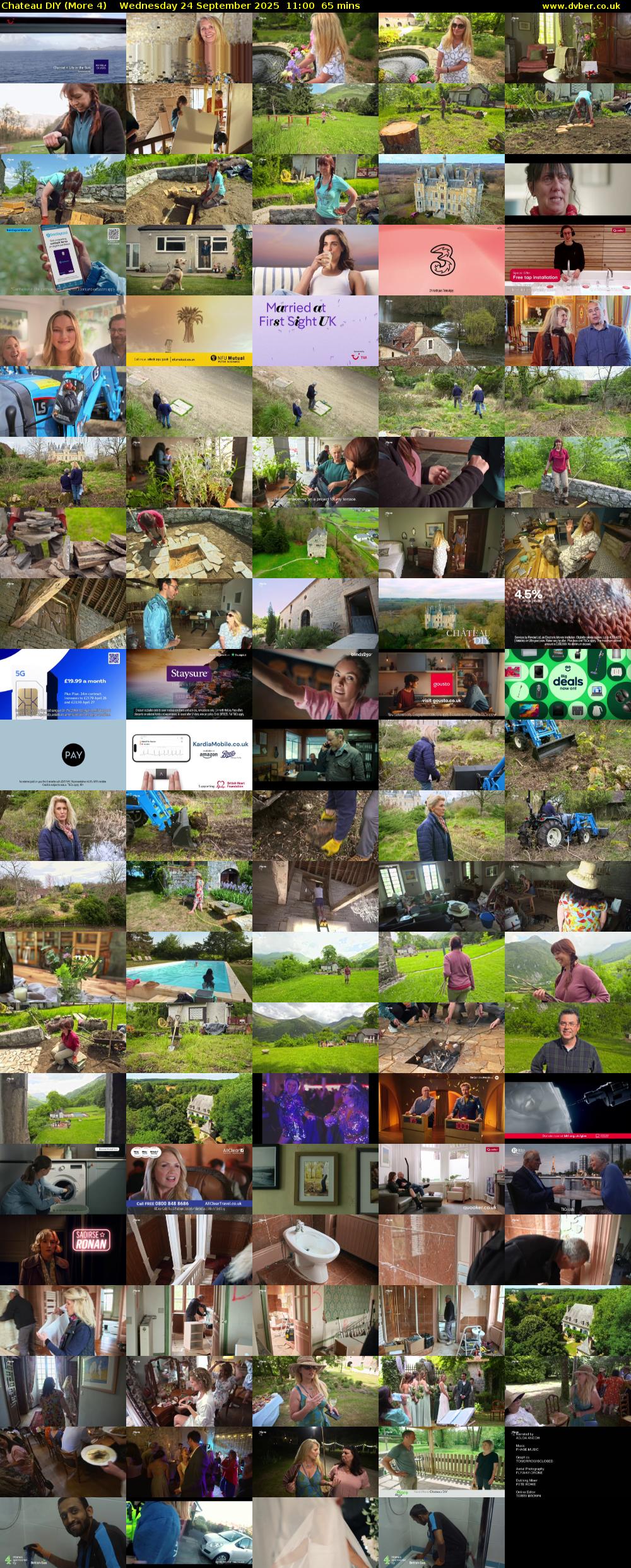 Chateau DIY (More 4) Wednesday 24 September 2025 11:00 - 12:05