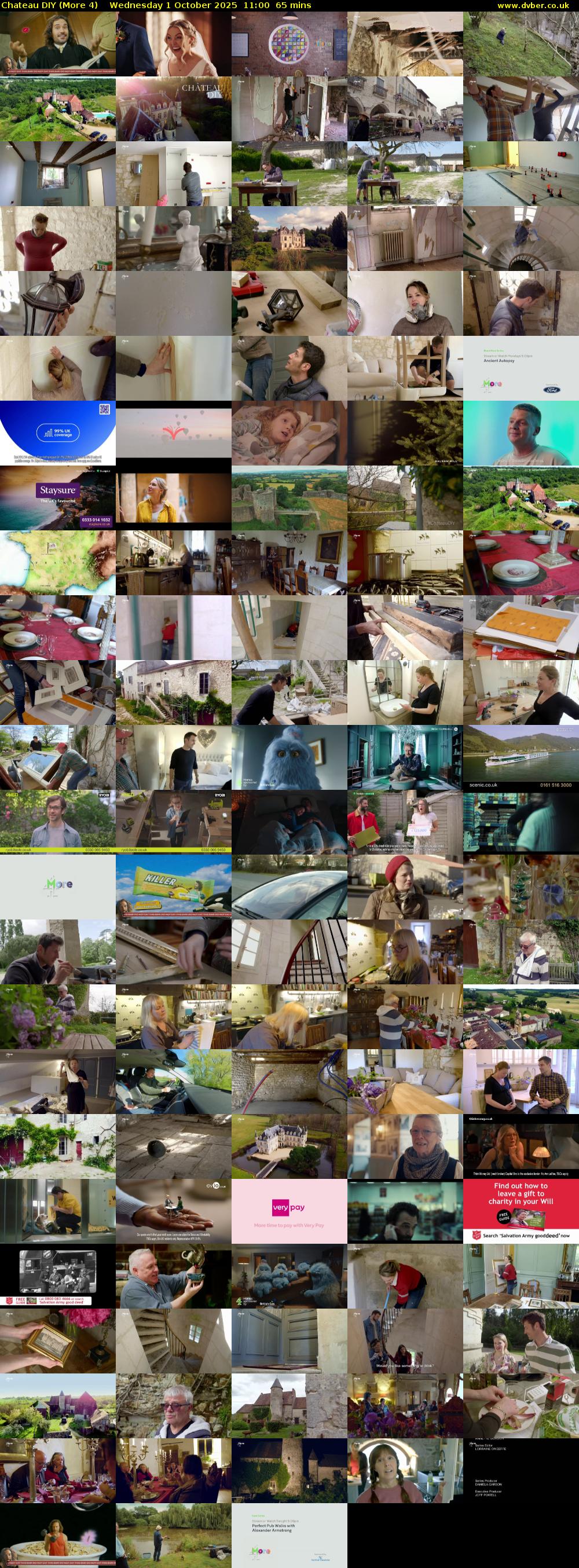 Chateau DIY (More 4) Wednesday 1 October 2025 11:00 - 12:05
